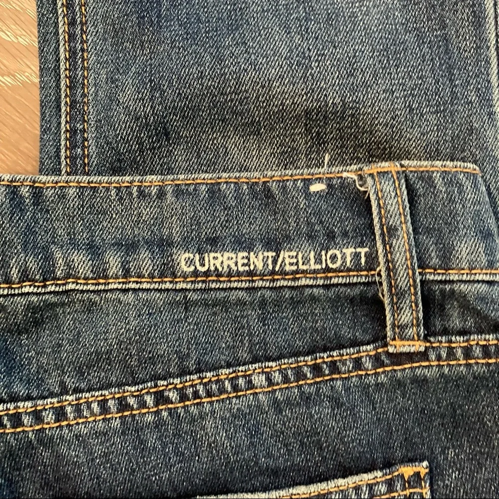 Current/Elliott Dark Blue Boot Cut Jeans - Picture 7 of 13